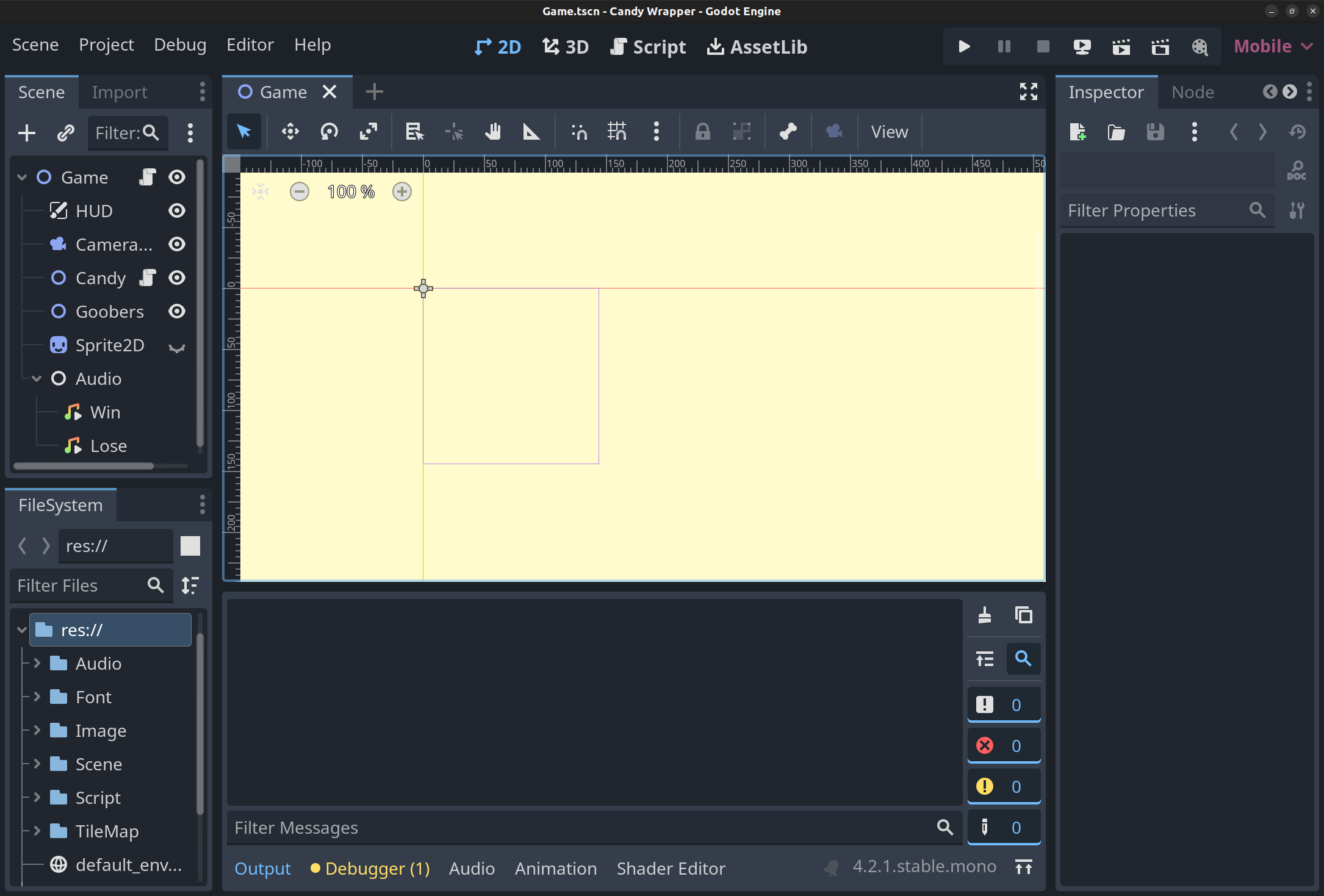 Candy Wrapper in Godot Candy Wrapper in Godot