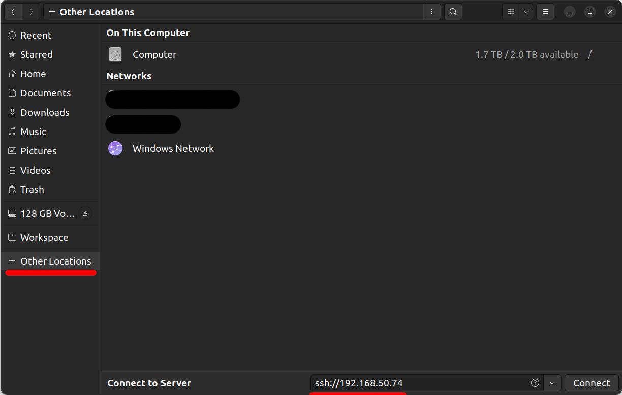 File Explorer with SSH config File Explorer with SSH config