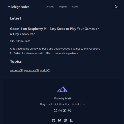 milehighcoder.com project preview